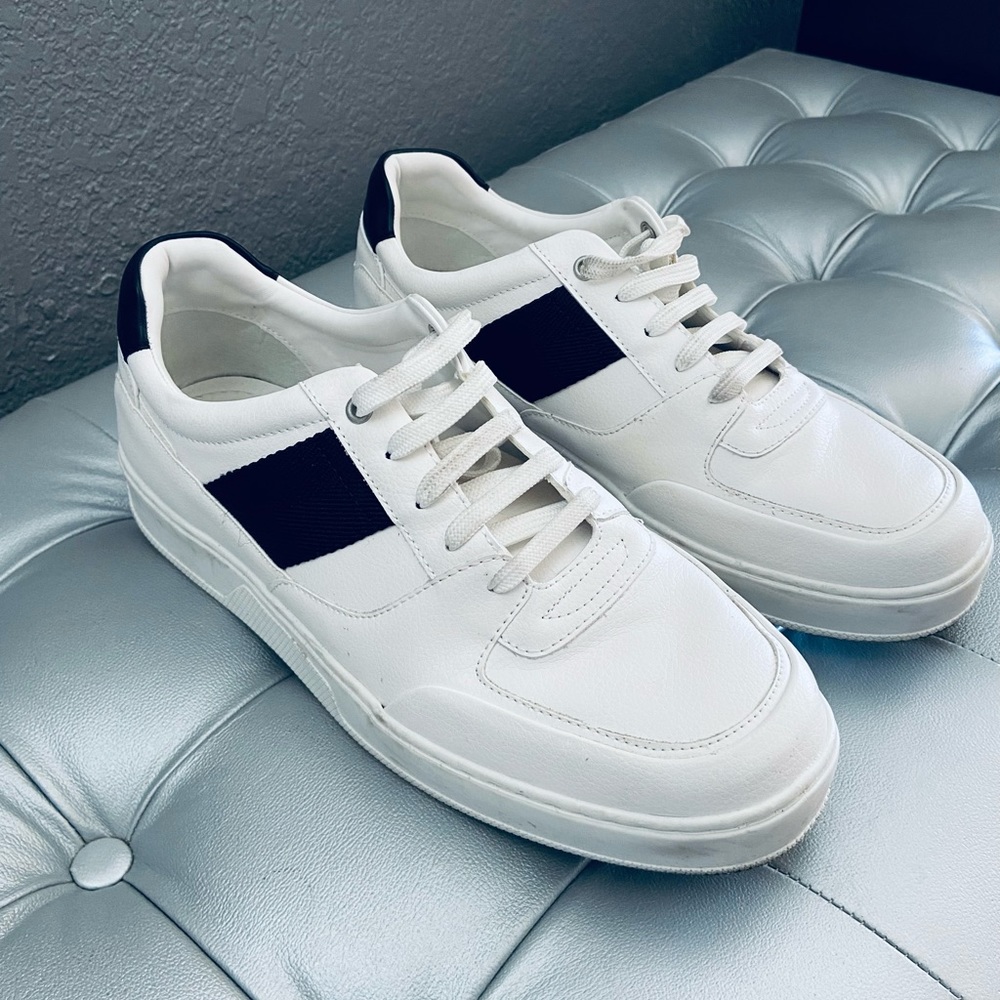 Zara White Leather Sneakers